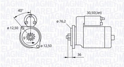 MAGNETI MARELLI 063521210280 -  Стартер